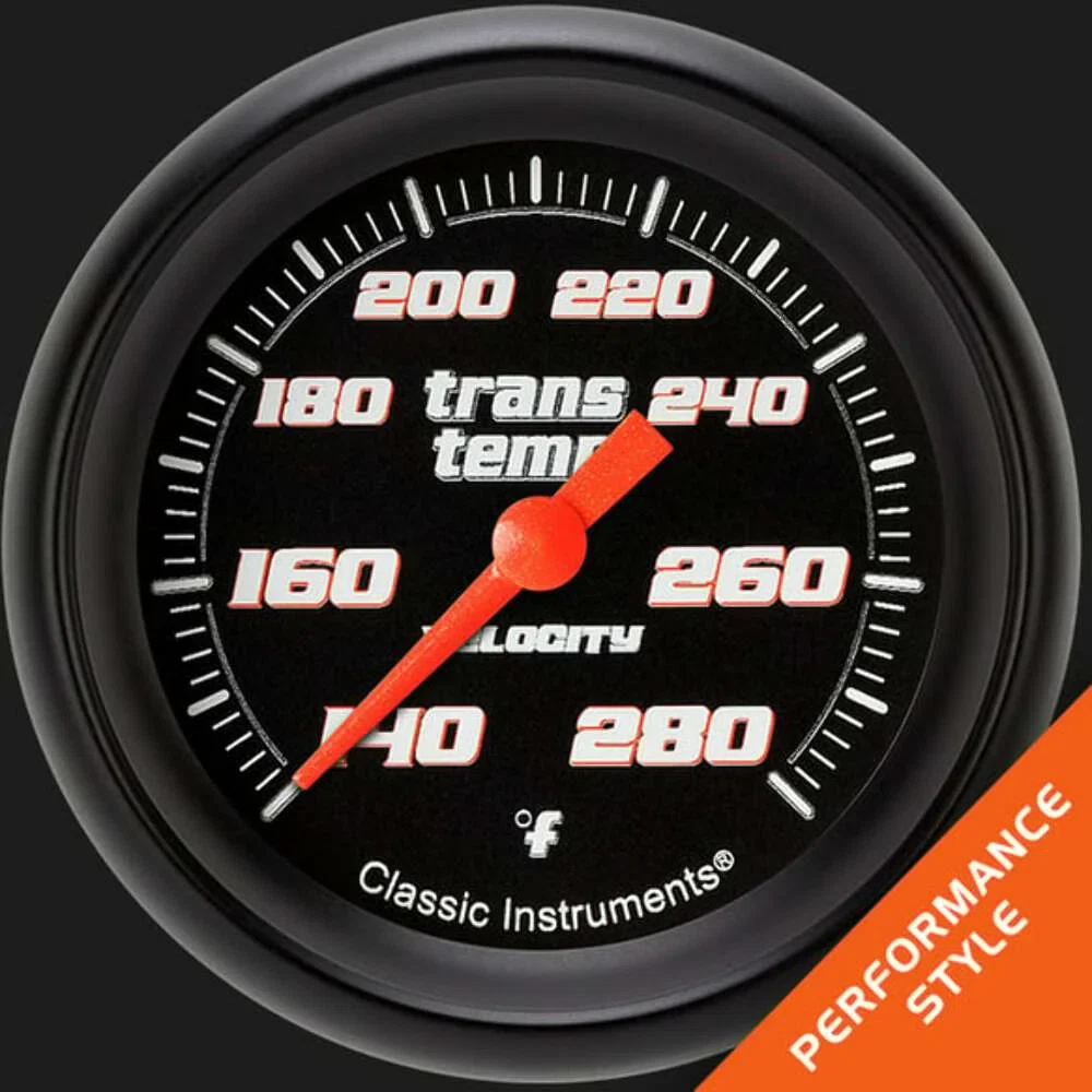 Velocity Black 2 5_8_ Transmission Temperature Gauge VS327BBPF